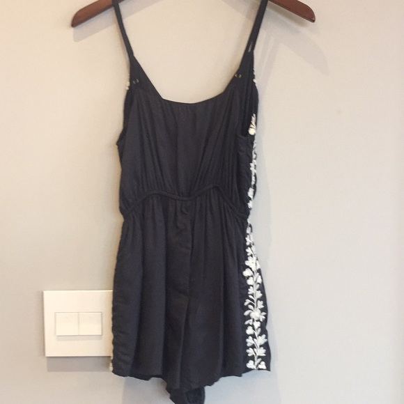 Blue Embellished Romper Adjustable Straps - XS - Picture 6 of 6